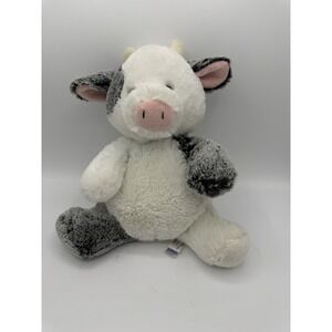 Aurora Black White Cow Plush 12 Inch Frosted 2016 Stuffed Animal Toy Soft